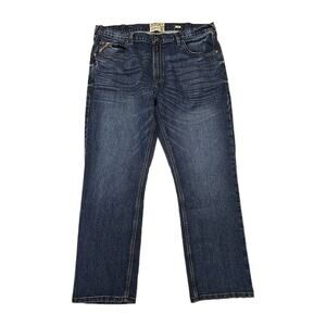 Ariat M5 Romans Mens Jeans 42x32 Skyland Blue Straight Fit Leg Stretch 10047317